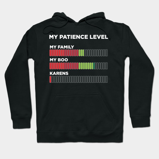 My Patience Levels Hoodie by ricketsdesign